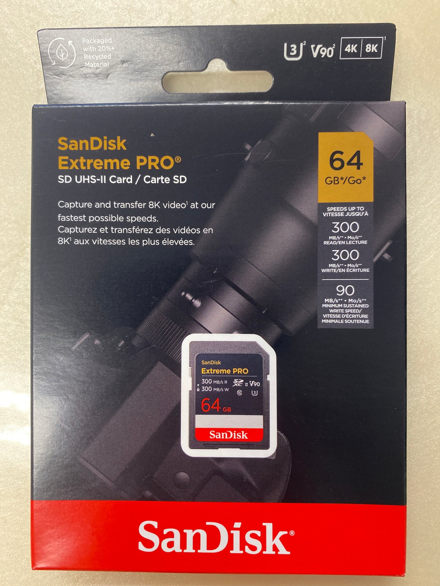 SanDisk Extreme Pro 64gb UHS-II V90 SD card