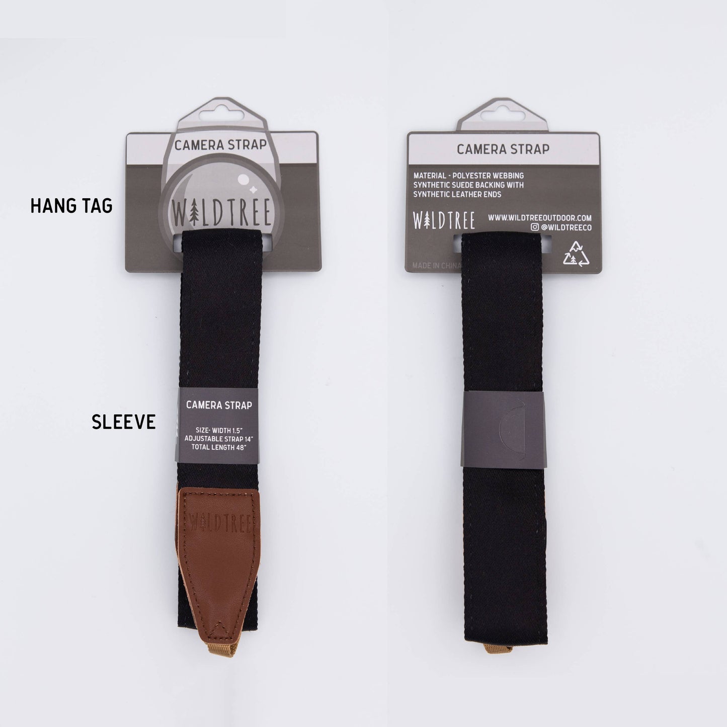 National Park Inspired Camera Strap Brown